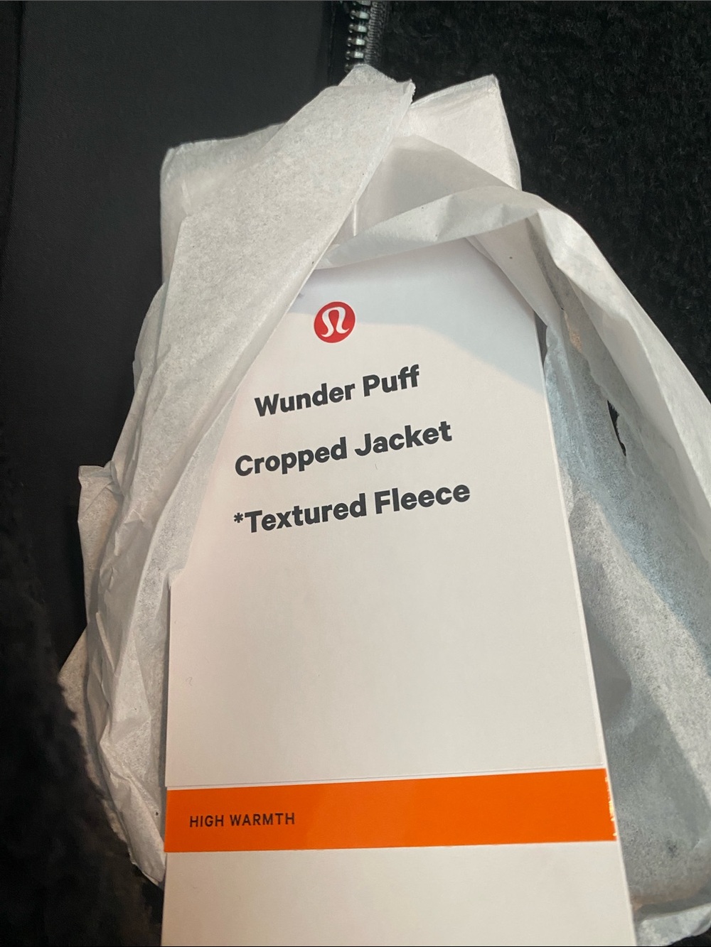 Lululemon Women’s Wunder Puff Cropped Jacket Textured Fleece - Picture 2 of 7
